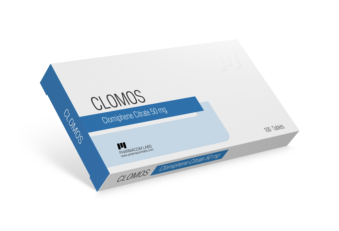 Pharmacom Clomos Clomiphene Citrate 100 Pills X 50mg