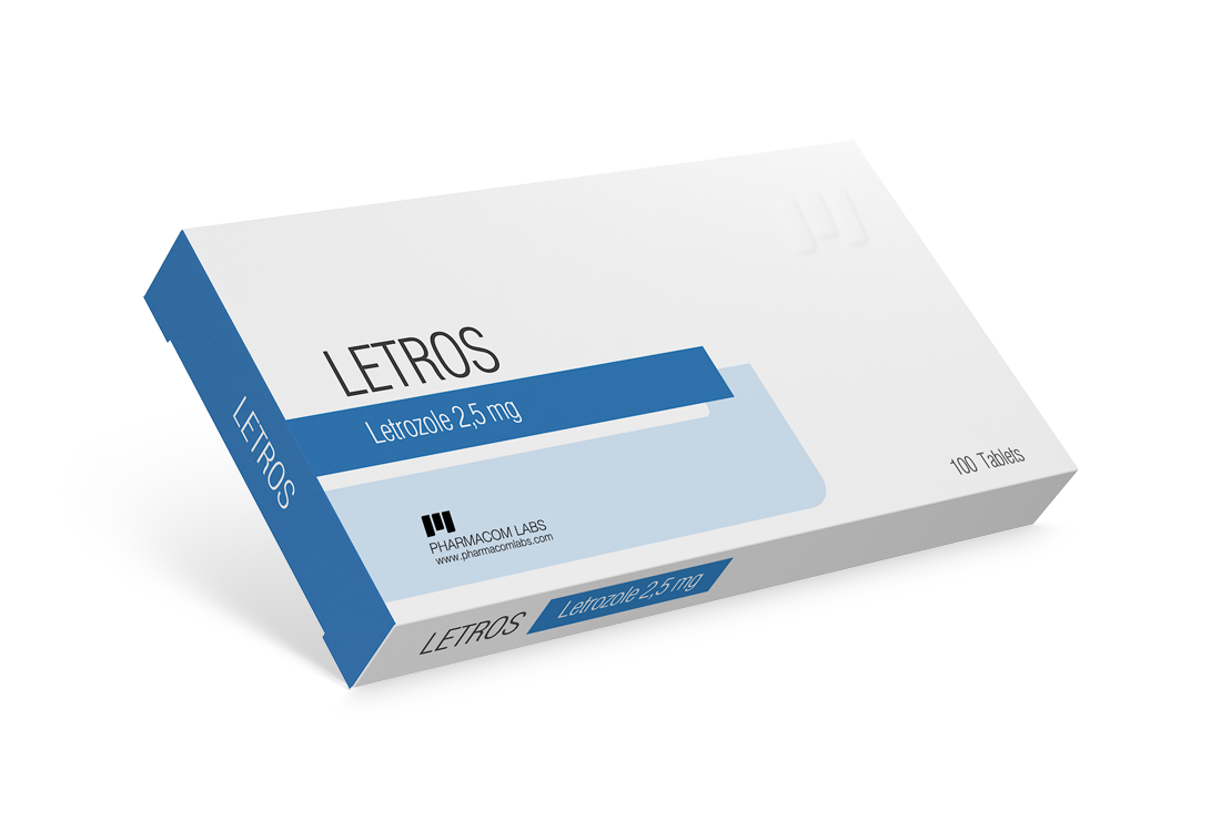 Pharmacom Letros Letrozole 100 Pills X 2.5mg