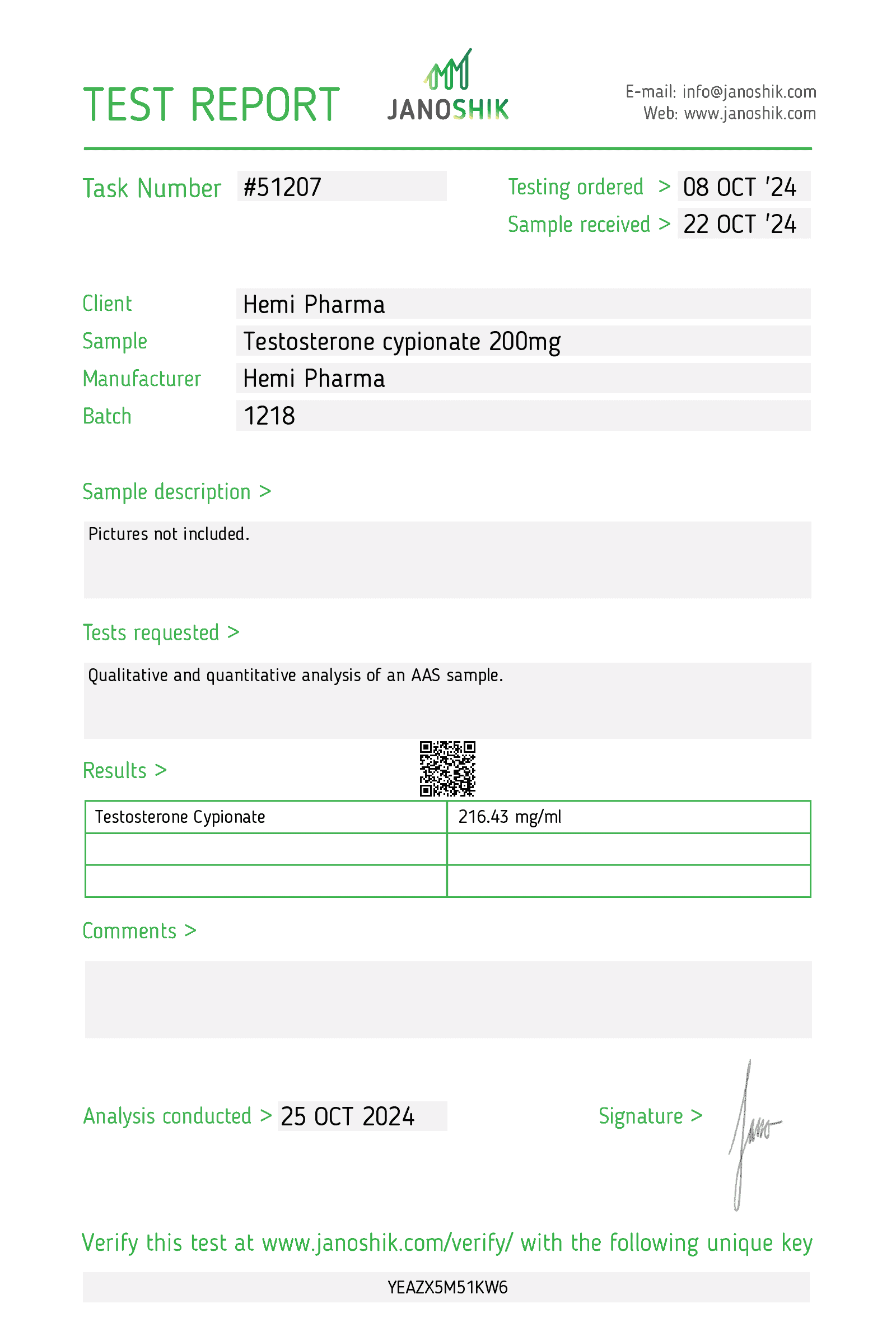 Hemi Pharma Test cypionate 200 - Image 2